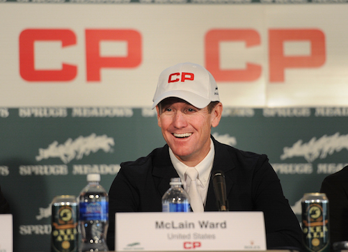 McLain Ward was all smiles after his second consecutive win in the $210,000 CP Grand Prix