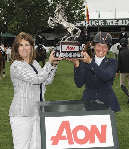 XXXXXXX in the AON Cup at the Spruce Meadows North American 2013.