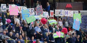 Crowds of Barn Night participants cheer at last year's WIHS. Photo © Shawn McMillen Photography.